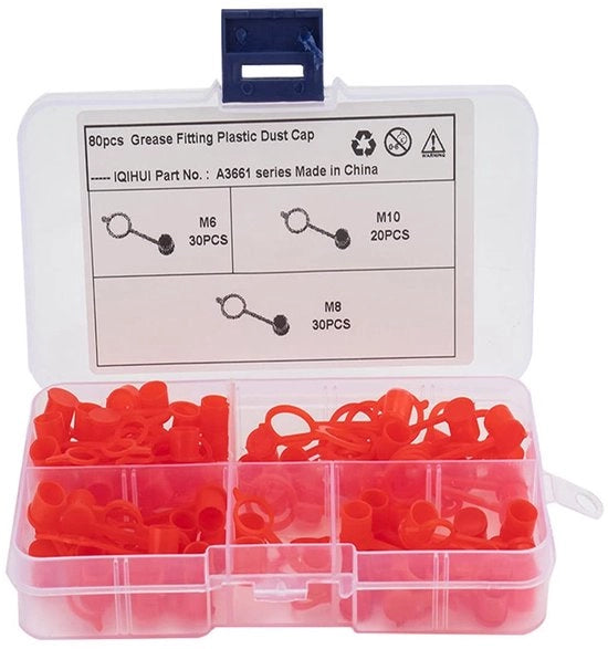 Viti per tubi 80 pezzi - Vitone per tubi - Tappo per tubi impermeabile - Adatto per M6/M8/M10 - Materiale in polietilene - Estende la durata di vita dei dispositivi di fissaggio dei tubi