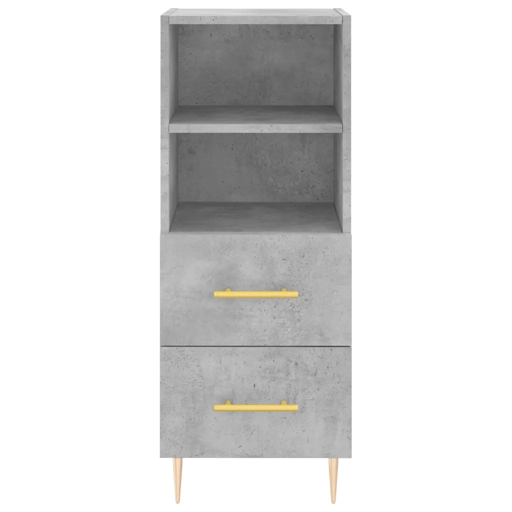 Credenza-Buffet-Armadio da cucina Grigio Cemento 34,5x34x90 cm in Legno Multistrato 630922
