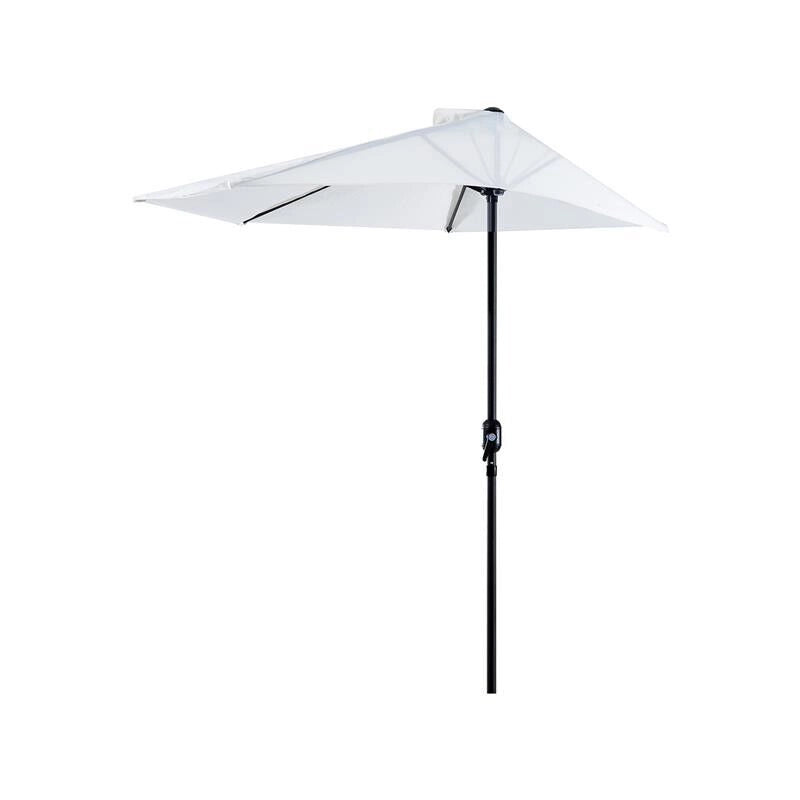 OMBRELLONE SEMICIRCOLARE IMPERMEABILE 269 X 138 X 236 CM BIANCO