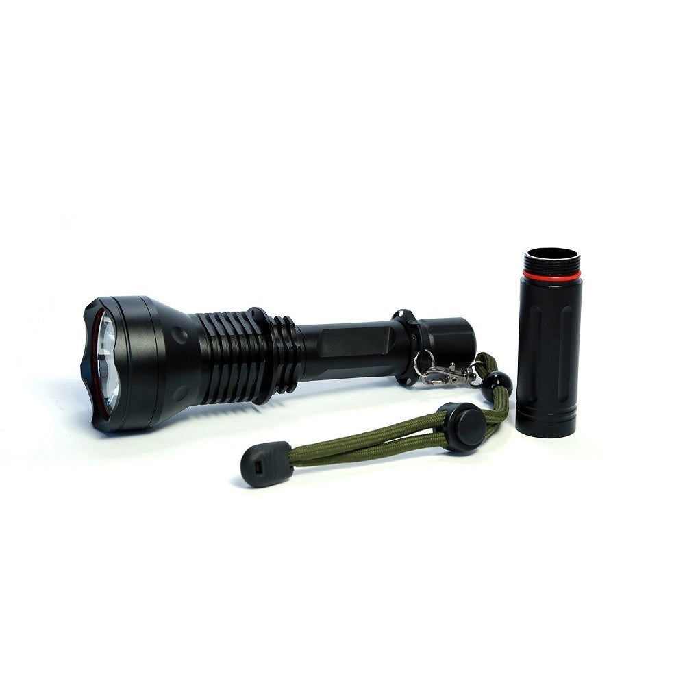 Trade Shop - Torcia Lampada Led Cree T6 Ricaricabile Tattica Impermeabile Con Prolunga Xmlt6 -