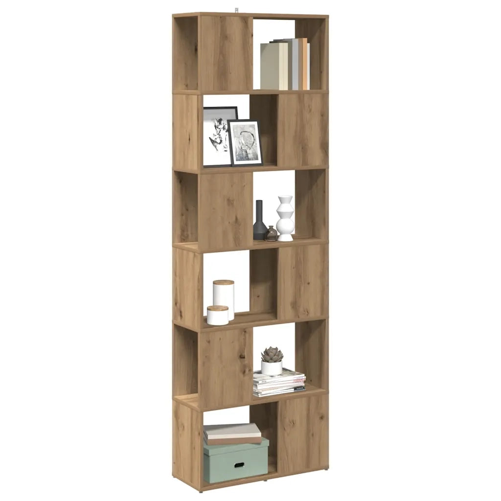 vidaXL Libreria/Divisorio Stanza Rovere Artigianale 60x24x186 cm