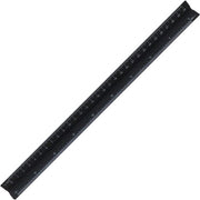 Regolatore di scala a tre angoli - 30 cm alluminio - nero - ideale per architetti