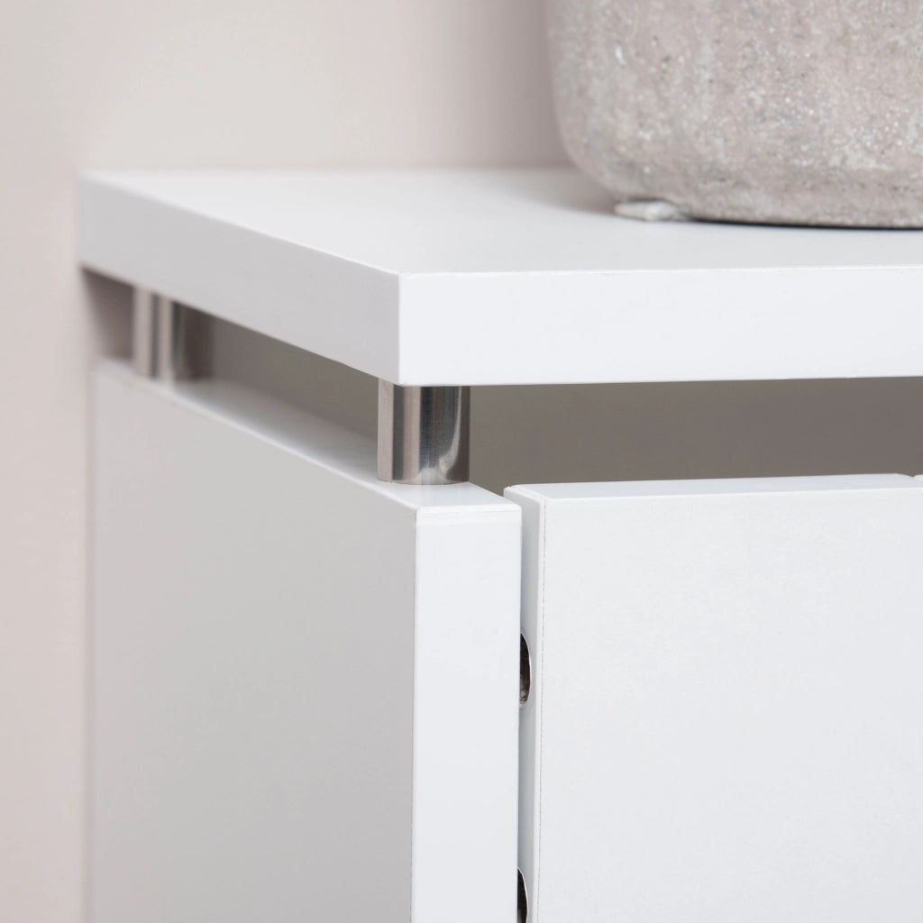 Cubrirradiatori Moderno ¨C Minimal ¨C MDF Bianco 60x18x84 cm