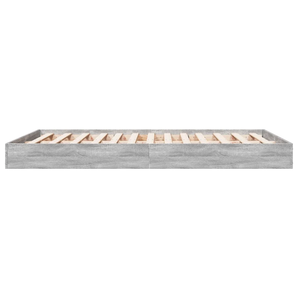 Giroletto-Struttura Letto Grigio Sonoma 140x200 cm in Legno Multistrato 247362