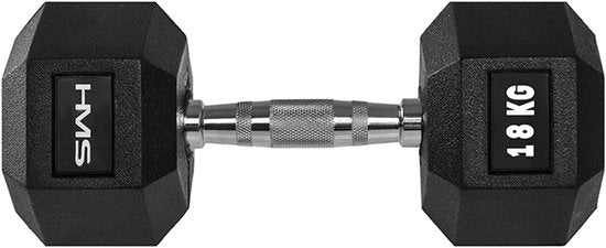 Barra di allenamento con guanto di gomma - 18 kg - Maniglia ergonomico