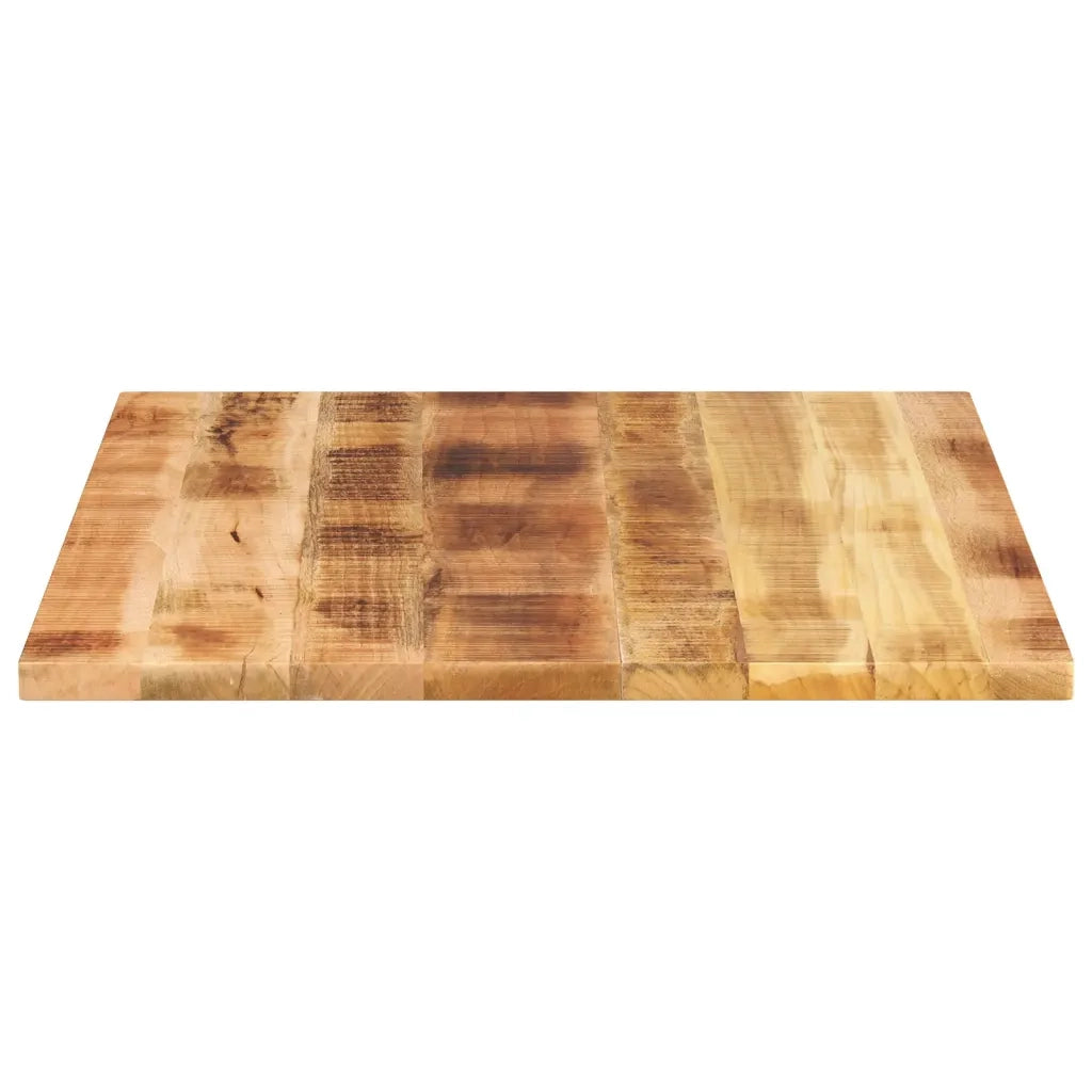Piano per Tavolo 90x80x2,5 cm Rettangolare Legno Mango Grezzo 371351
