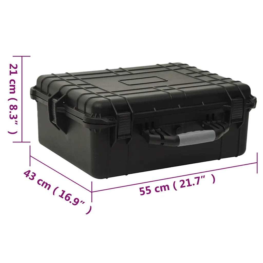 Valigetta da Volo Portatile Nera 55x43x21 cm in PP CFW8153103