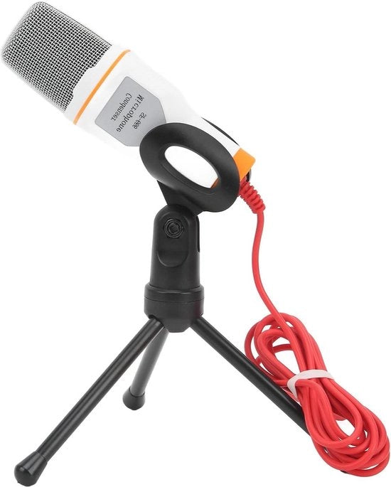 Microfono condensatore professionale con stativo - Rete di registrazione studio K Song Game - Registrazione PC, laptop e YouTube.