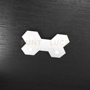 HEXAGON APPLIQUE-PLAFONIERA 4 LUCI + 1 DECORATIVO BIANCO 1142-4L1D-BI