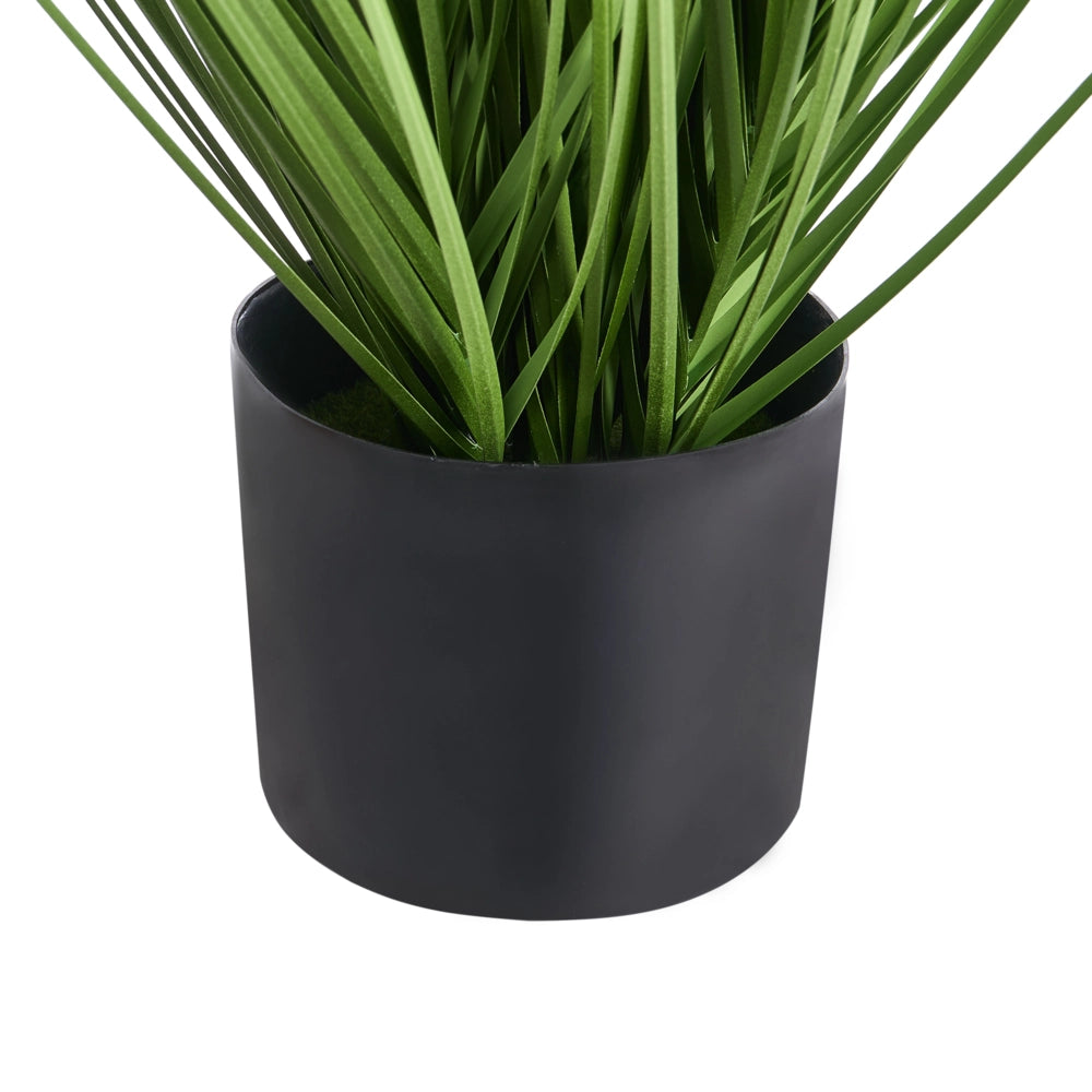 Pianta Artificiale in Vaso con Erba Verde, Fiori Guelder Rose e Vaso in Plastica Nero 120 cm Accessorio Decorativo per la Casa