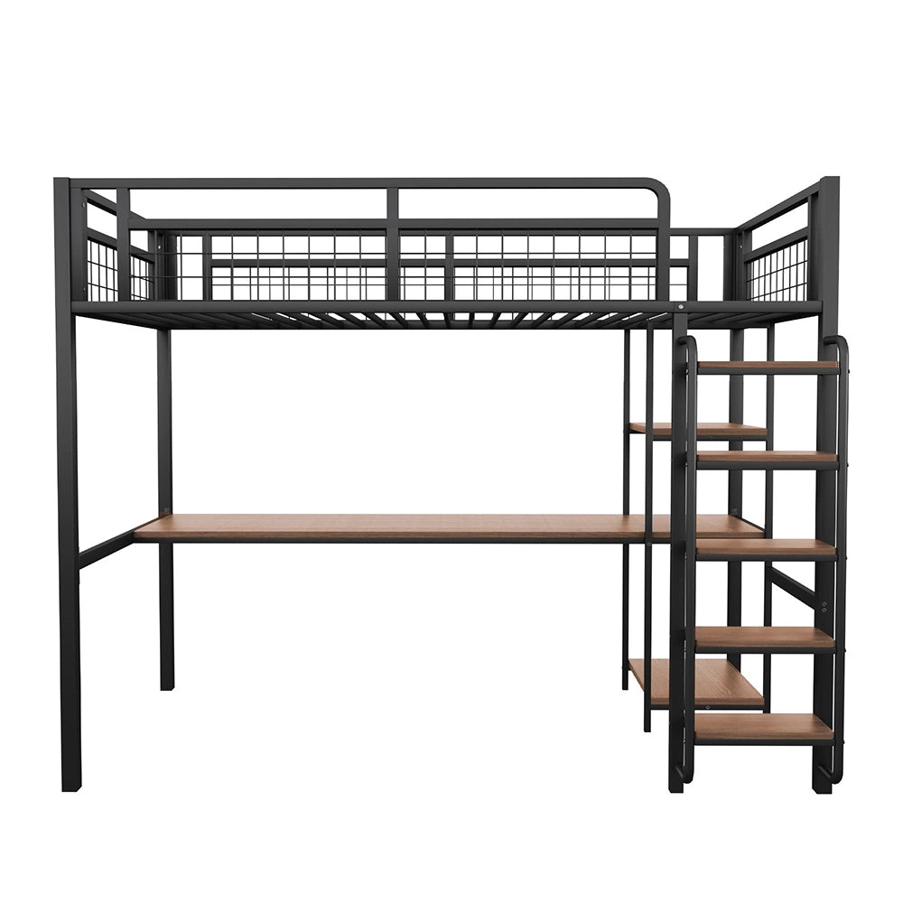 Letto a castello - Xylo - 90x200 cm metallo nero