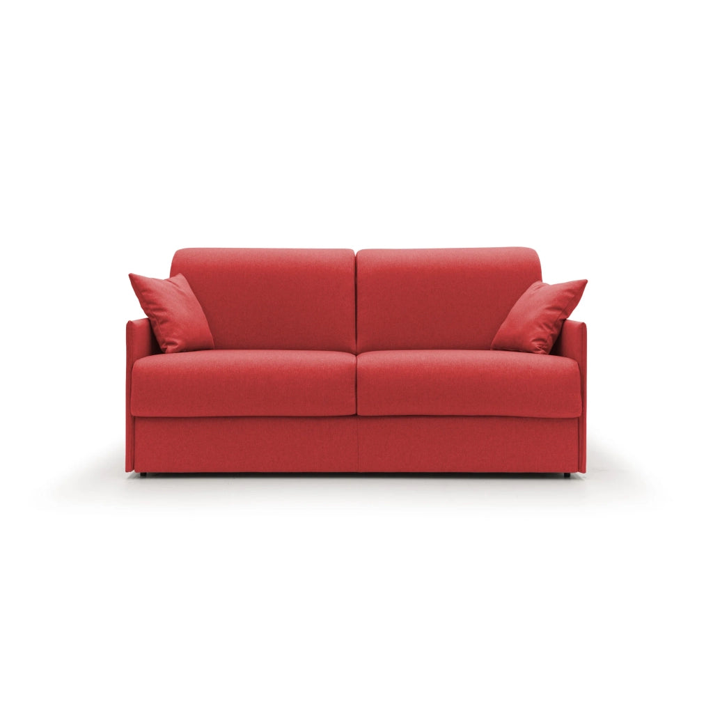 Evans Divano letto matrimoniale in tessuto impermeabile T13 169 cm (mat. 140x197) rosso