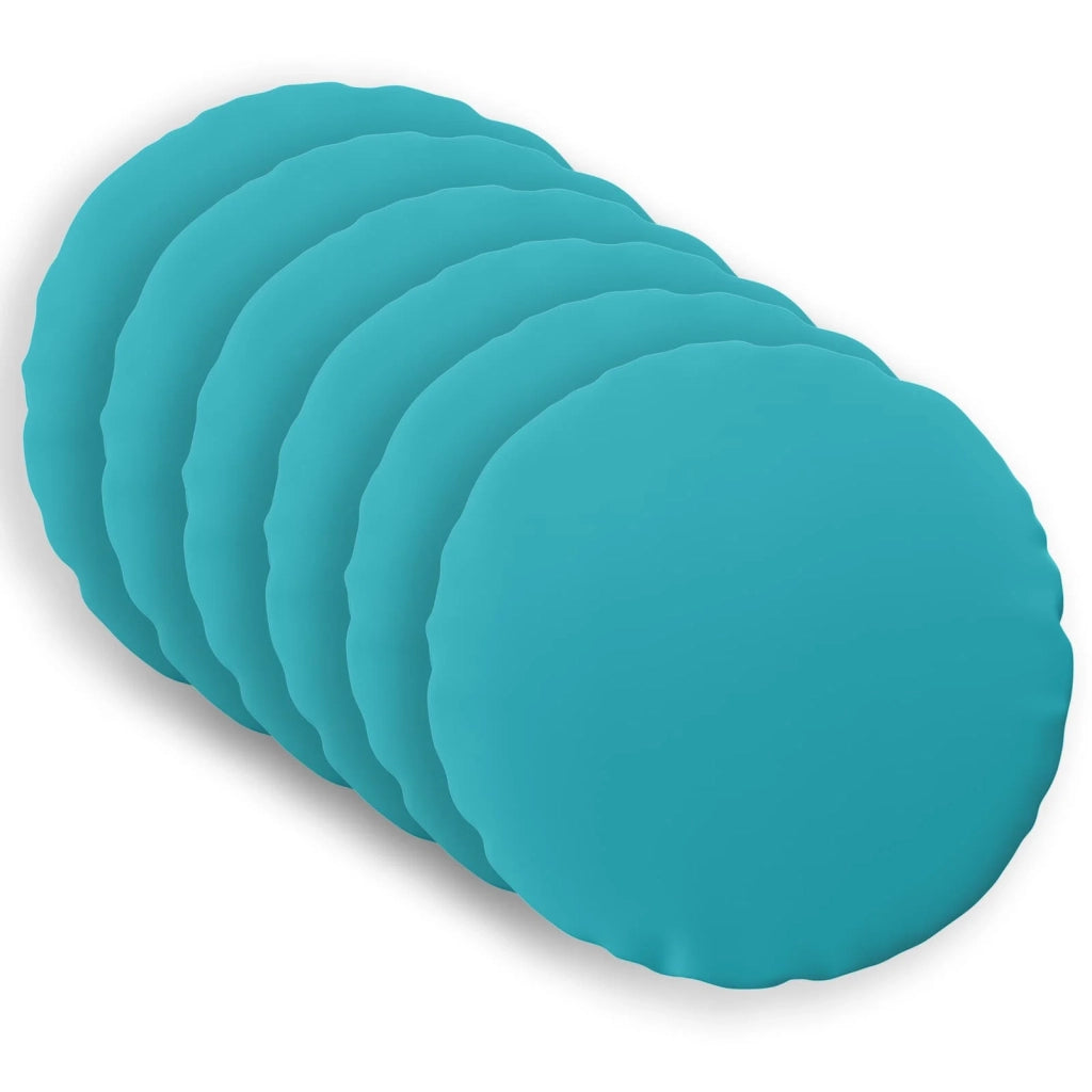 Federa 6 pcs HEERLEN Turchese Ø 30 cm Poliestere 922046