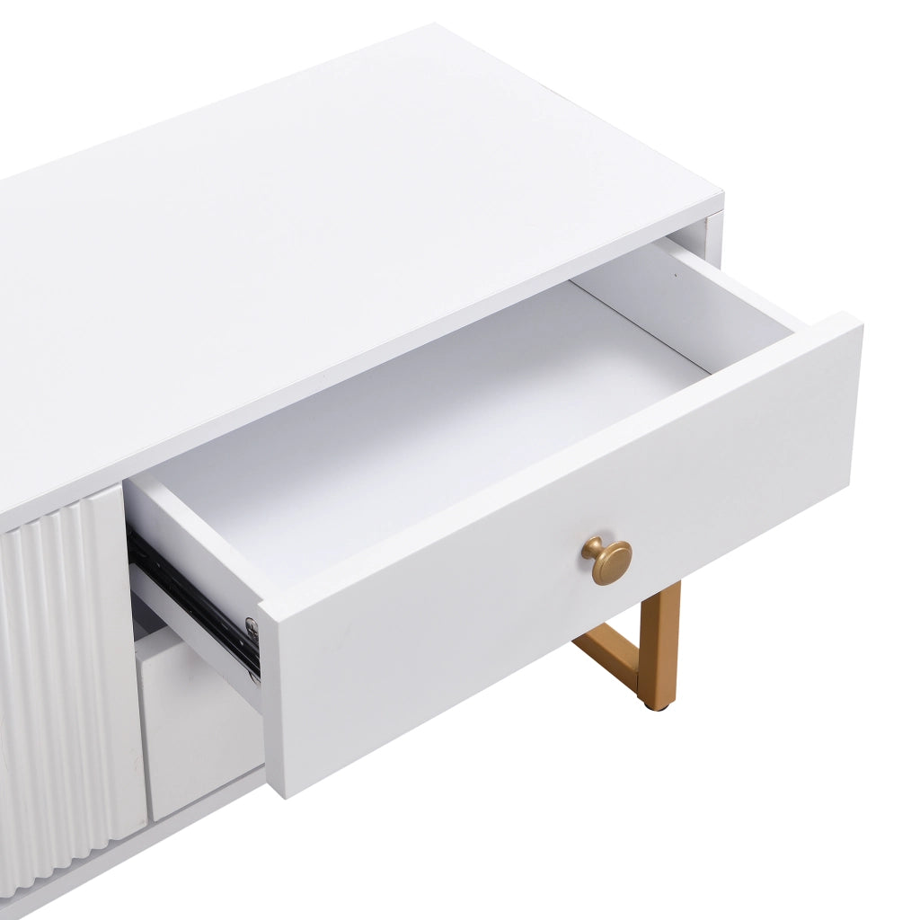 MOBILE TV 175 cm Bianco in MDF con 4 cassetti e 2 ante