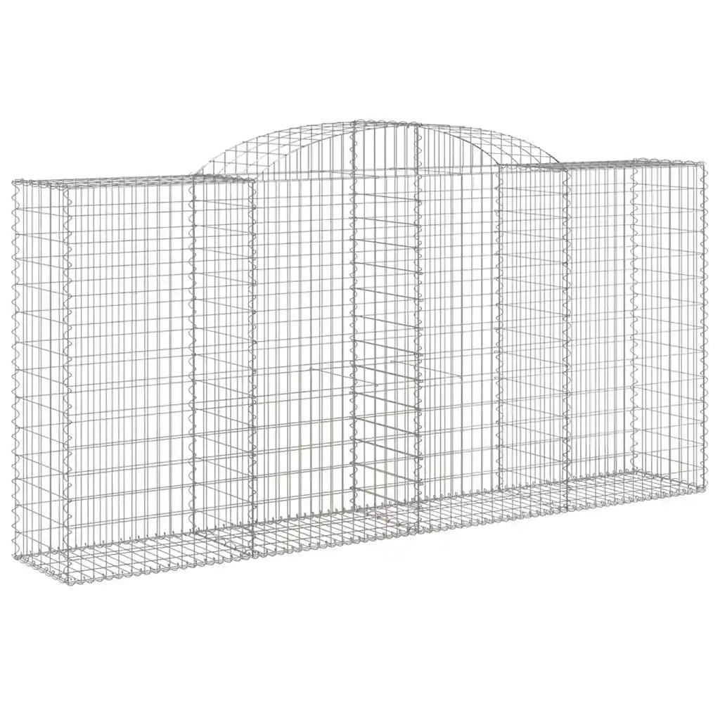 Cesti Gabbioni ad Arco 2 pz 300x50x140/160 cm Ferro Zincatocod mxl 76164
