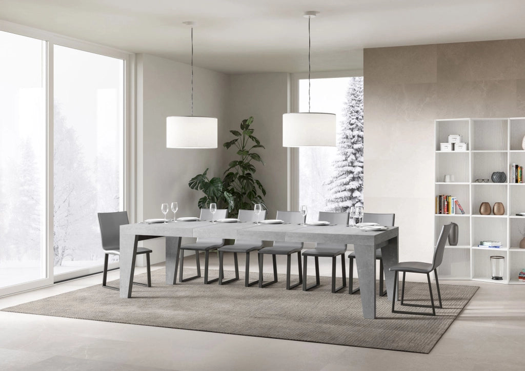 Tavolo Allungabile 160/264x90x77 cm Naxy Premium Cemento