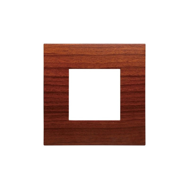 Placca Plastica Serie Venus 2P Colore Radica Compatibile Con Vimar Arke