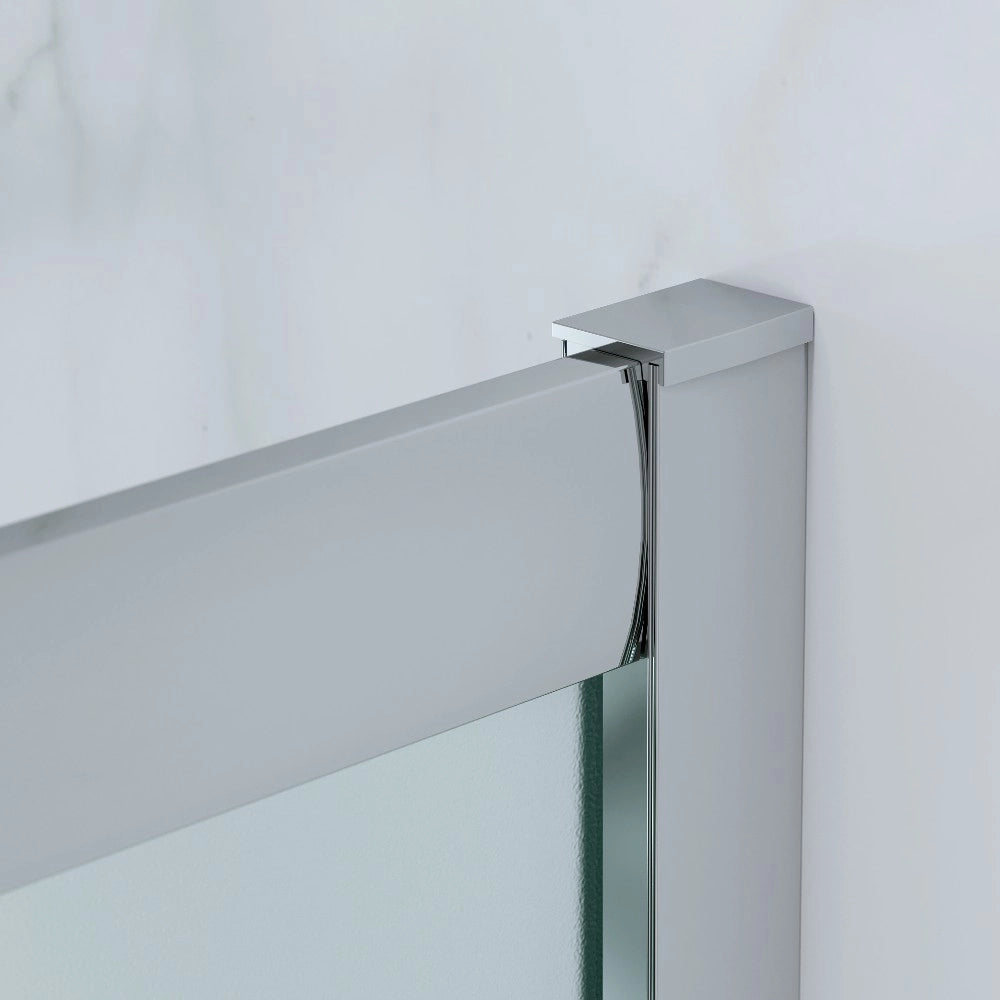 Box Doccia 3 Lati 80x120x80 Cm H 185 cm vetro 6 mm Opaco Scorrevole| Kiro