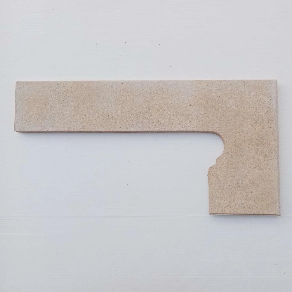 Battiscala destro klinker per serie capri colore beige - 1pz