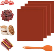 4 pezzi di lame di deidratore in silicone con rivestimento antiaderente e schiaccia per deidratori - deidratore alimentare riciclabile per frutta - libero da BPA