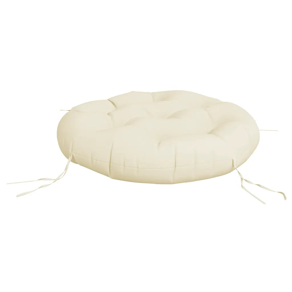 Cuscino Rotondo Crema Ø 60x11 cm in Tessuto Oxford 361942