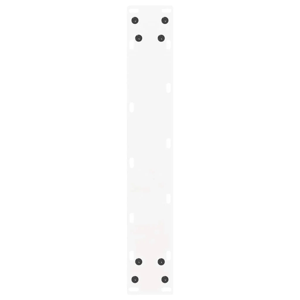 Set di 2 gambe per tavolo da pranzo moderne robuste e regolabili a forma di U 50 x 73 cm acciaio bianco 02_0057417