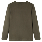 Maglietta da Bambino Maniche Lunghe Cachi 116 12736