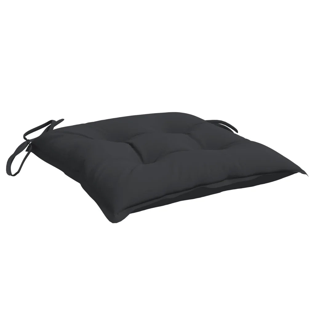 Cuscini per Sedia 2 pz | Cuscini per sedie Neri 40x40x7 cm in Tessuto Oxford