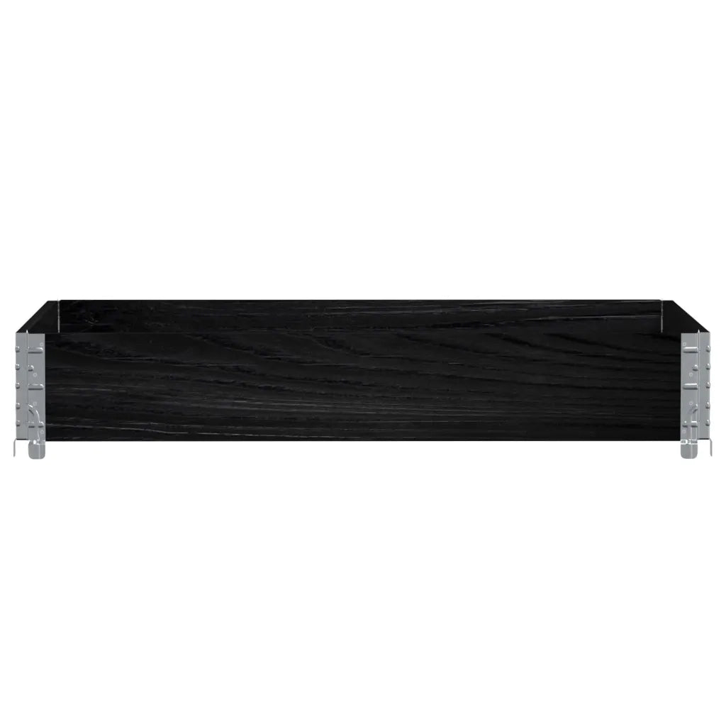 vidaXL Paretale per Pallet Nero 120x80 cm in Legno Massello di Pino