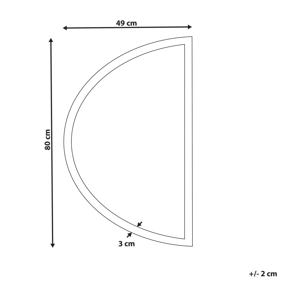 Specchio led da parete ovale ø 80 cm moderno contemporaneo mobile bagno trucco camera da letto