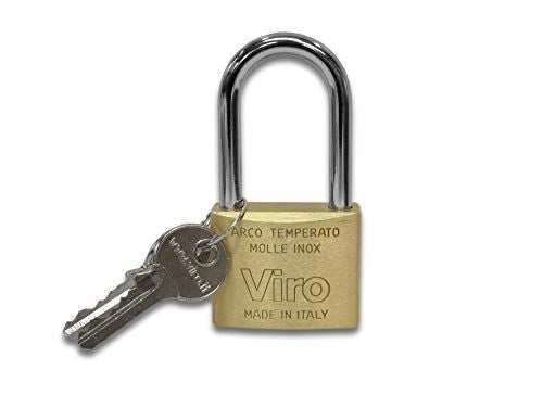 Viro 312 Lucchetto Ottone 40mm ad Arco L 64mm