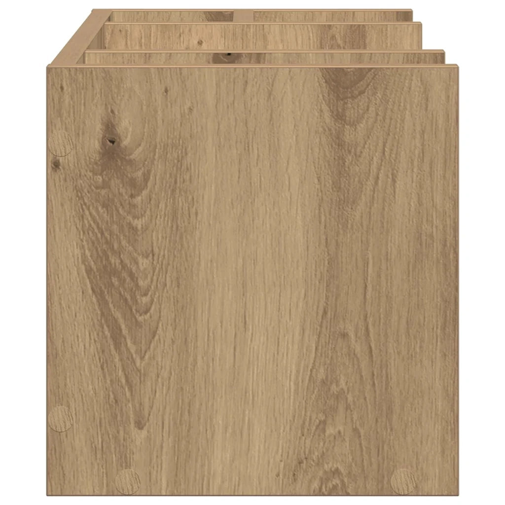 Organizzatore da scrivania Rovere nero 44,5 x 24 x 25 cm 869199