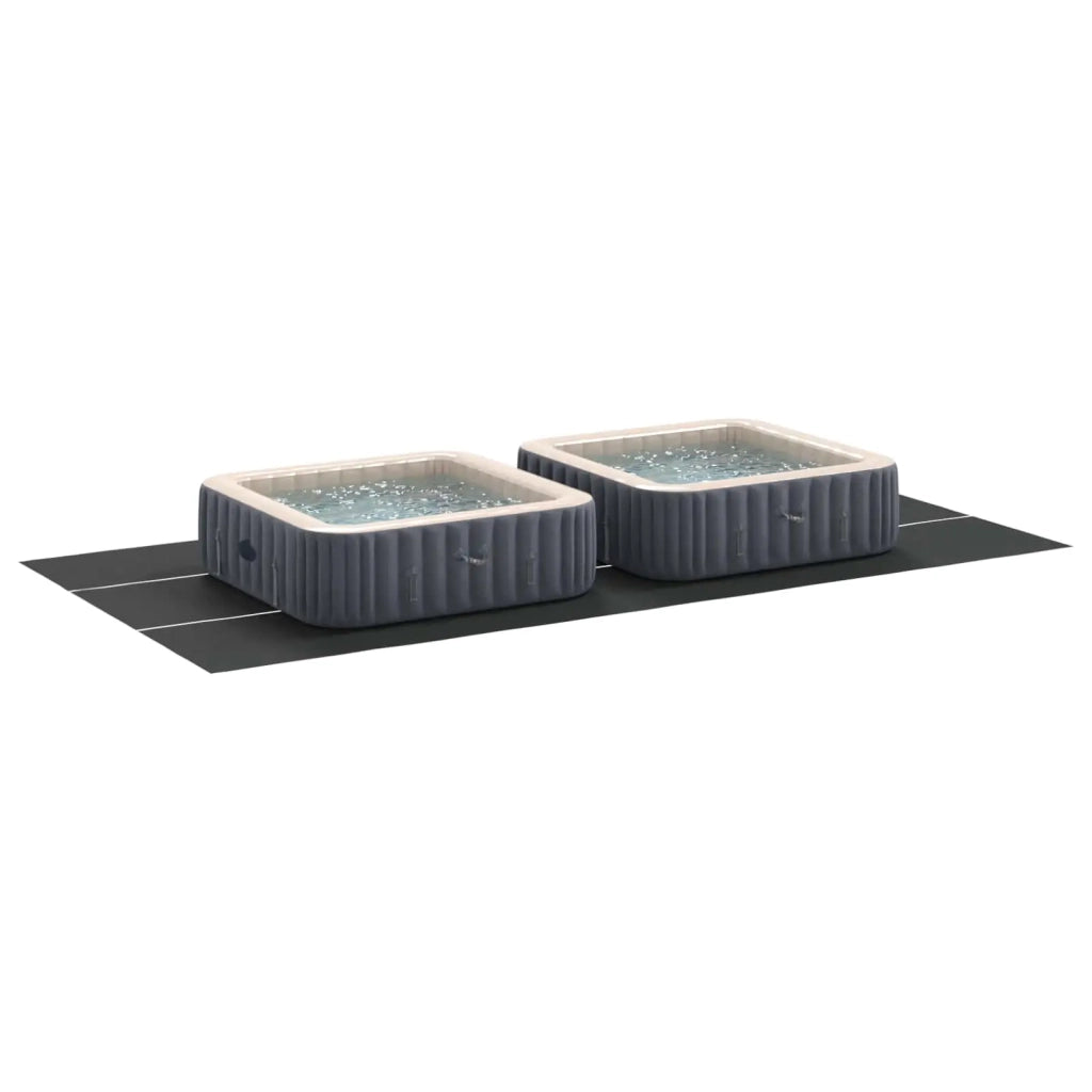 Telo per Fondo Piscina Regolabile Nero 750 x 372 x 0,1 cm 42009126