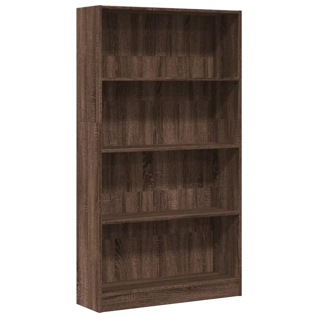 Libreria Rovere Marrone 80x24x143 cm in Legno Multistrato 857850