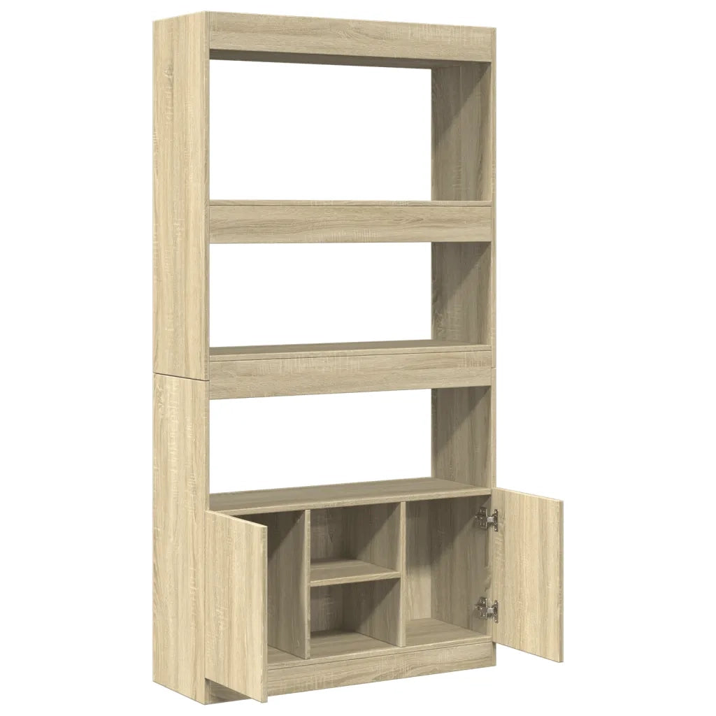 Credenza Rovere Sonoma 92x33x180 cm in Legno Multistrato 3309620