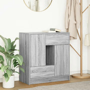 Credenza con Cassetti e Ante Grigio Sonoma 70,5x34x74,5 cm 861846