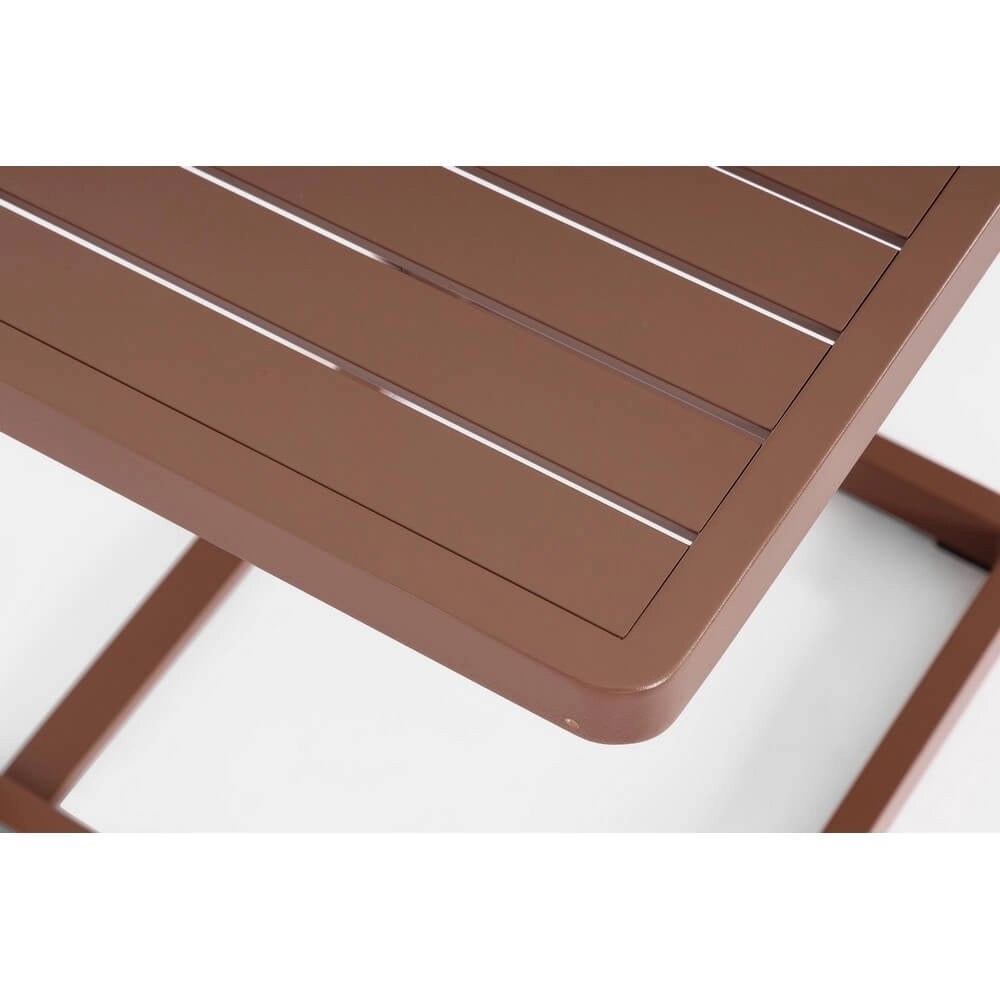 Set di 2 Tavolini da Esterno in Alluminio Verniciato 40x40 - DRYDEN