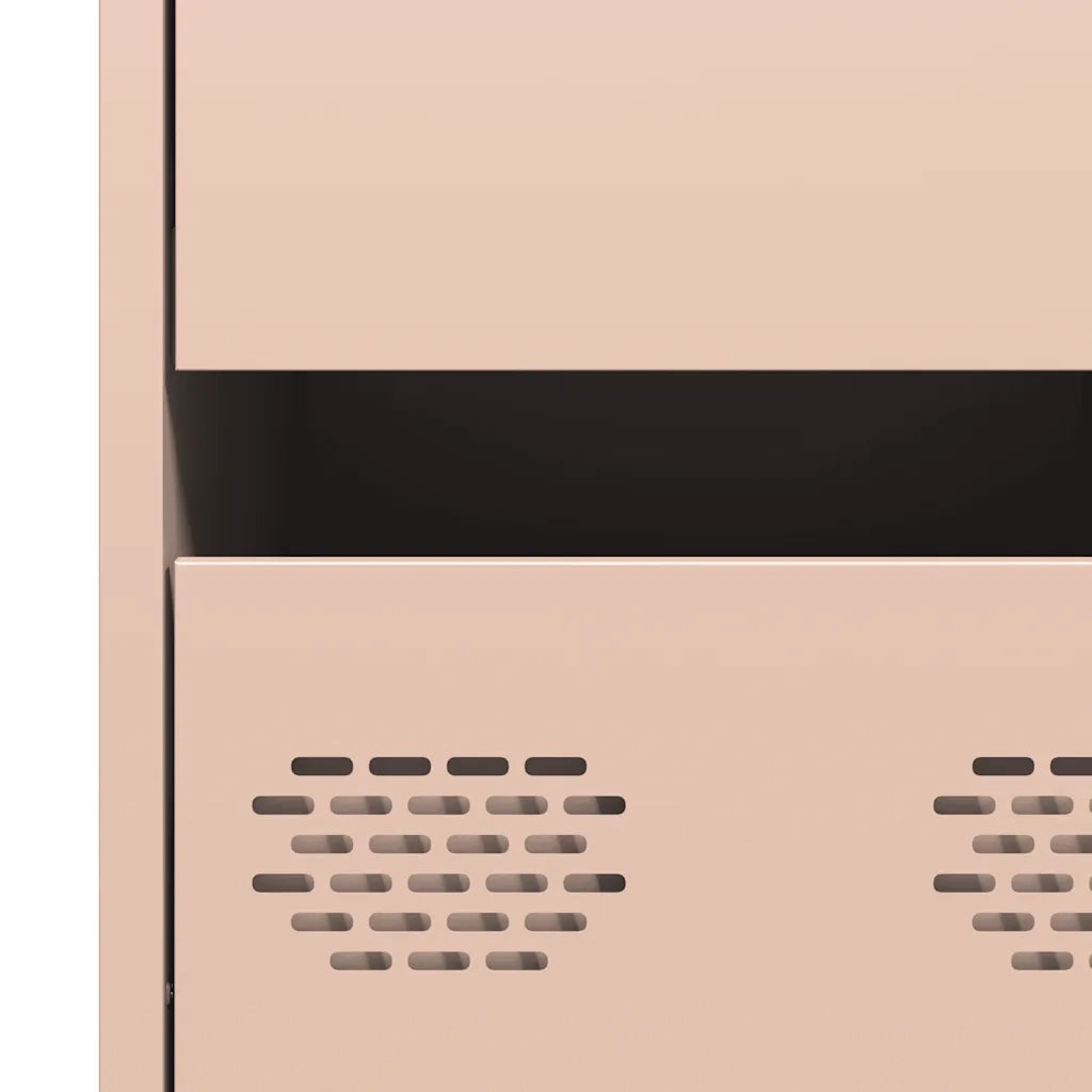 Credenza | Madia | Buffet da pranzo | Armadio da pranzo Rosa 35x39x73,5 cm in Acciaio Laminato a Freddo