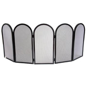 SCHERMI PARASCINTILLE A 5 ARCHI IN FERRO BATTUTO CM. 122X2X50