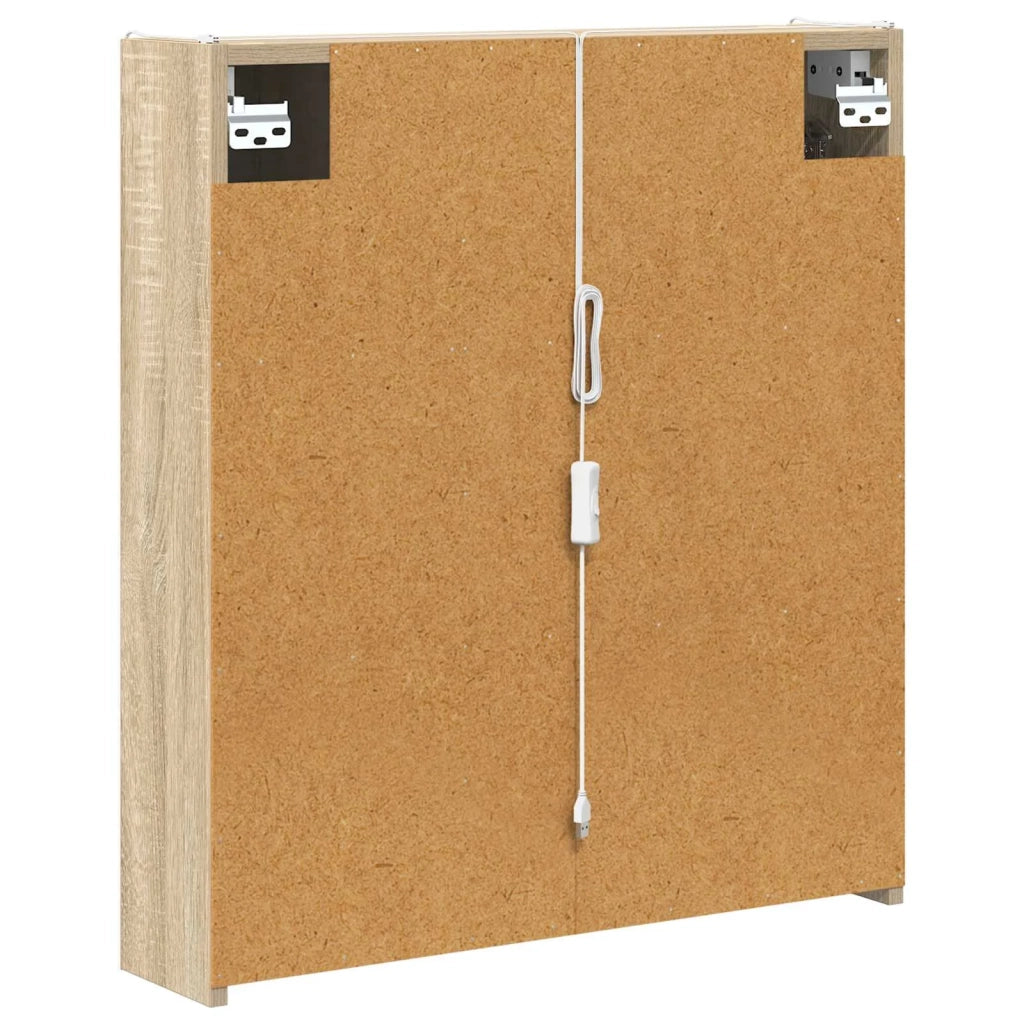 Mobiletto per specchio da bagno Rovere Sonoma