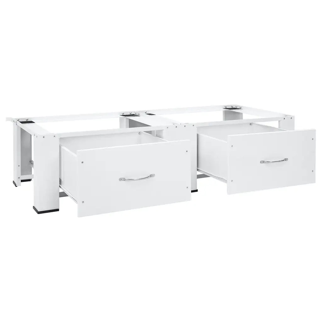 Supporto Doppio Lavatrice e Asciugatrice con Cassetti Bianco CFW9762737