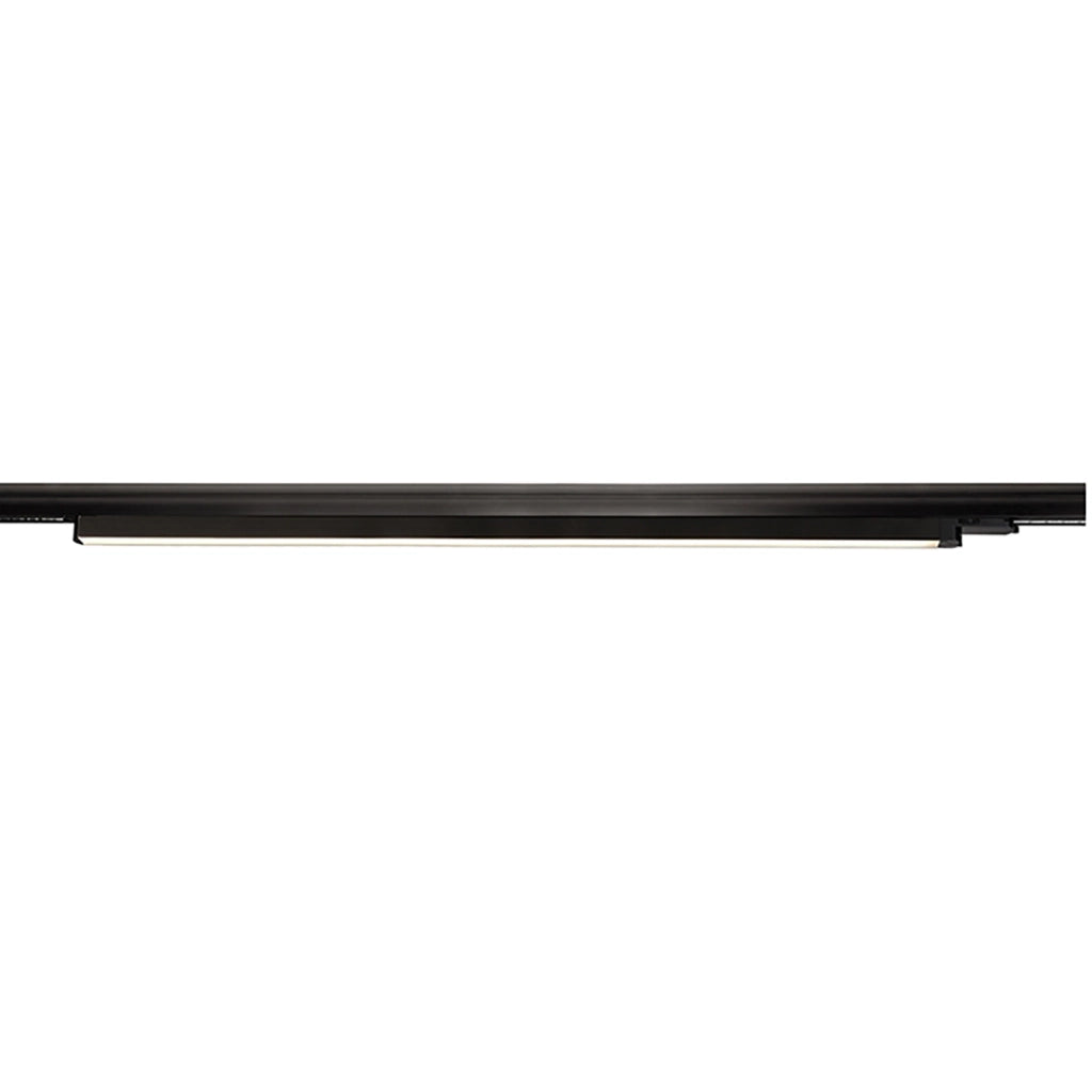 LINEAR 100 barra luminosa LED 30W faretto binario track trifase slim luce negozio ufficio 1mt 230V NERO 4000K