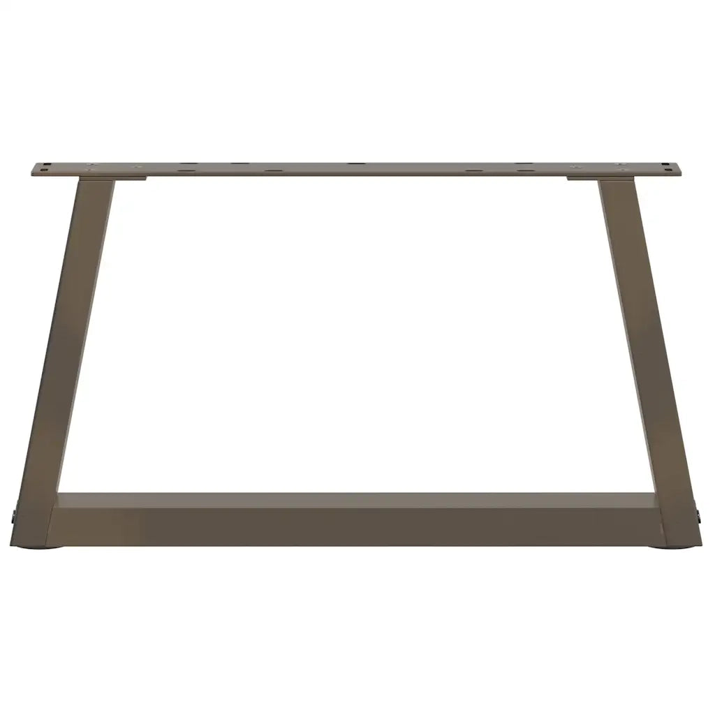 Gambe per Tavolino da CaffÃ¨ a Forma di V 2 pz Acciaio Naturale 60x(30-31,3) cm Acciaio