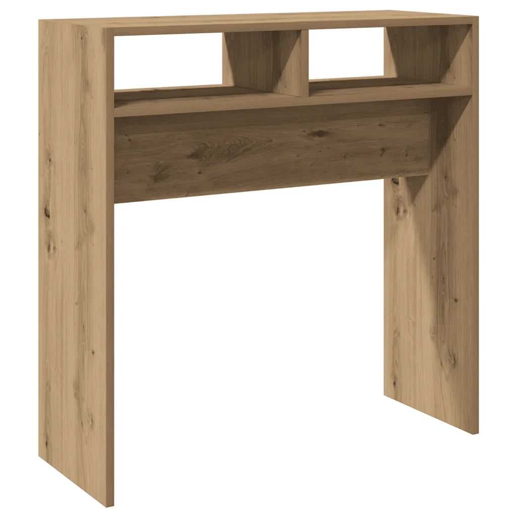 Tavolo Consolle | Tavolo d'Ingresso Rovere Artigianale 78x30x80 cm in Truciolato
