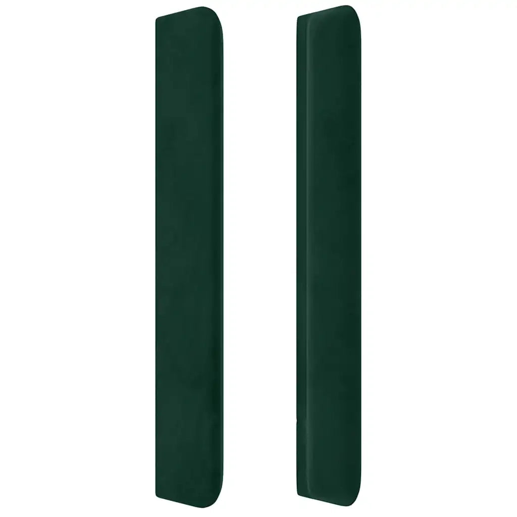 Testiera ad Orecchio Verde Scuro 147x23x118/128cm in Velluto 3119967