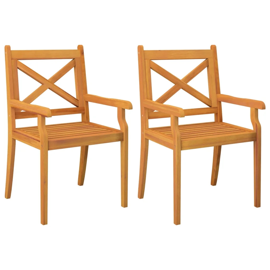 Set Mobili da Pranzo per Giardino 3 pz Legno Massello di Acacia cod mxl 35684