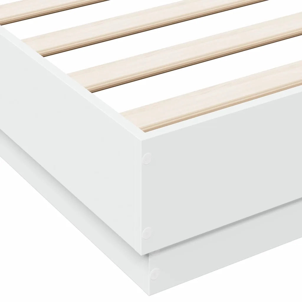 Giroletto-Struttura Letto Bianco 120x190 cm in Legno Multistrato 489442