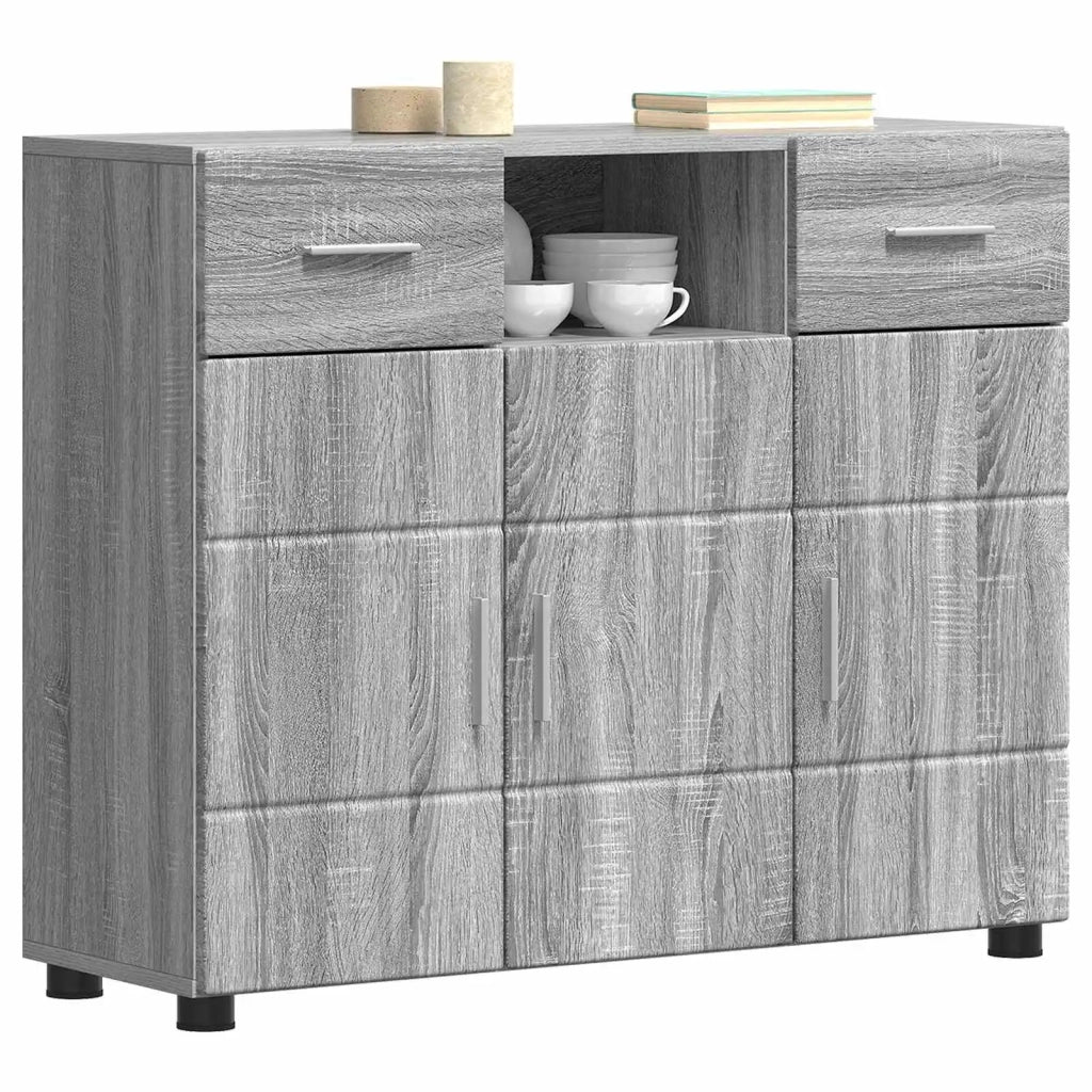 Armadio in Legno con cassetto Grigio Sonoma 88,5 x 30,5 x 73 cm CFW7559350