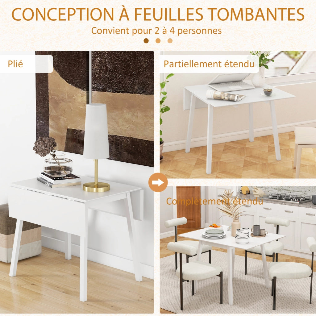 Tavolo da pranzo pieghevole ¨C zephmum ¨C bianco