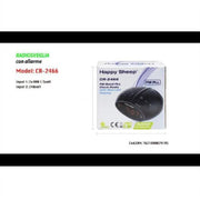 Trade Shop - Radiosveglia Con Allarme Radio Sveglia Fm Display A Led Rossi Cr-2466 Orologio -